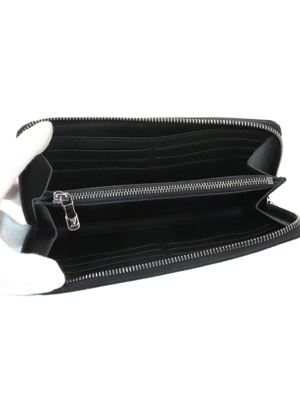Louis Vuitton Monogram Eclipse Zippy Wallet Horizontal